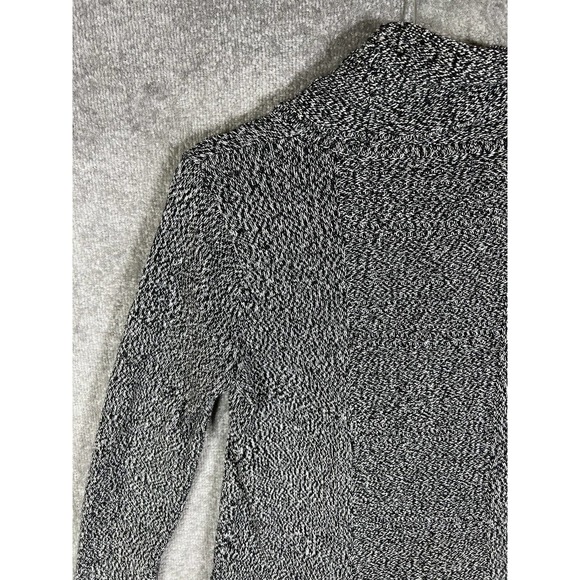 Calvin Klein Knit Cowl Neck Long Sleeve Pullover Sweater Women Small Black White - Picture 11 of 15